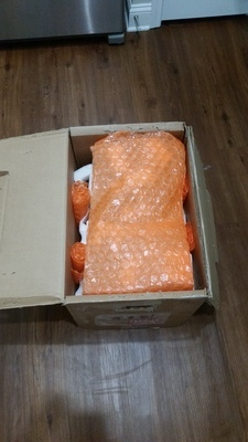 Packed in bubble wrap