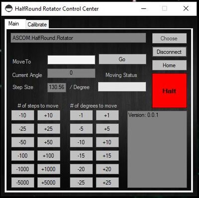 HalfRound Rotator Software