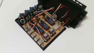 Top view of electronics