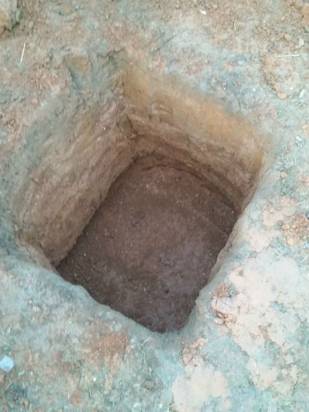 Finish pier hole depth