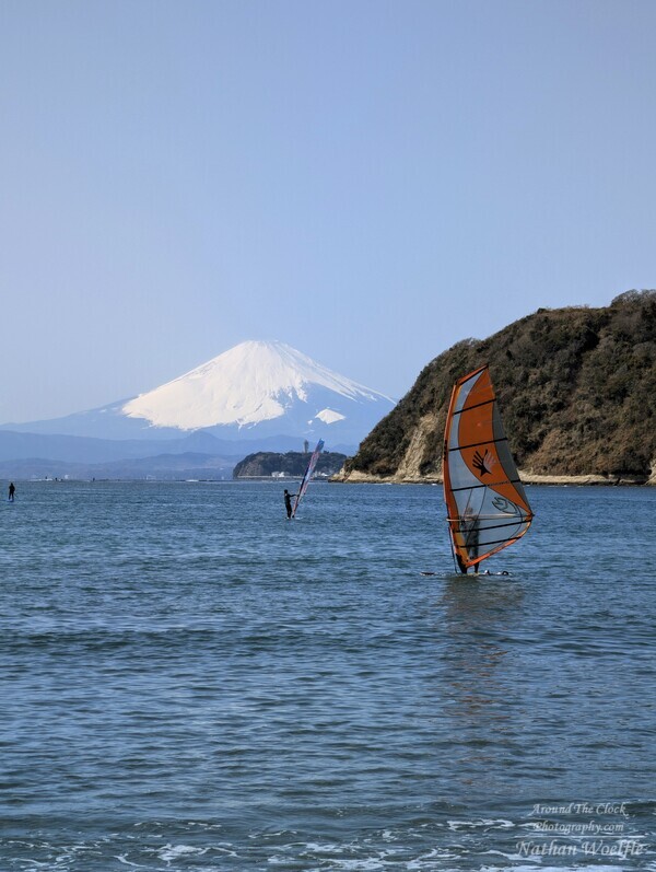 Windsurfing Mt Fuji